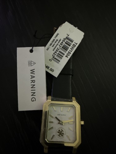 Orologio donna Tory Burch TBW1504 The Robinson avorio oro nero