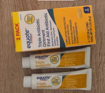 EQUATE Triple Antibiotic Ointment- Two Pack 28g X 2