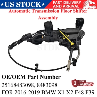 Conjunto de palanca de cambios de piso de transmisión automática para BMW X1 X2 F48 F39 2016-2019 Foto 1 de 4