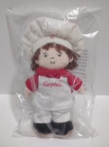 Campbell's Soup Kids Plush Stuffed Doll 8" Boy Chef Vintage 1999 Collectible 