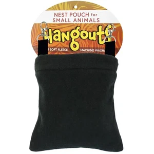 Bolsa nido de lujo (negra) - planeador de azúcar, ardilla, tití, hámster, mascota pequeña - Imagen 1 de 6