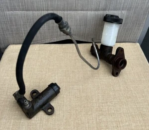 GENUINE MAZDA 1970's 808 BRAKE MASTER CYLINDER & FLUID RESERVOIR & VALVE!! - Picture 1 of 14