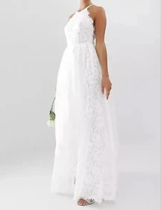 Asos lace wedding dress Size UK 12 - Picture 1 of 3