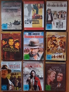 9 DVD Western Klassiker Sammlung Cowboy Indianer Buttons Cooper Heston Lancaster - Bild 1 von 2