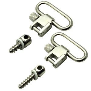 Juegos de cabestrillos de níquel giratorios y tornillos de madera para pistola de aire de liberación rápida de 1 - Imagen 1 de 5