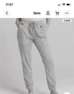 Bella Dahl Pants /Jogger Women’s White Size Small Pockets Soft Casual - Picture 1 of 17