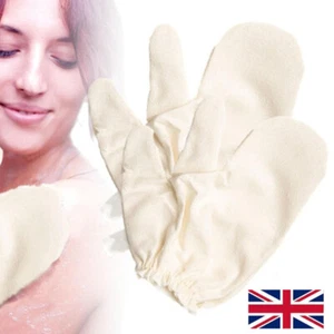 New Garshana Gloves Raw Silk, Yurvedic Dry Brushing - Picture 1 of 15