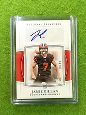 JAMIE GILLAN AUTO ROOKIE CARD # /49 AUTOGRAPH BROWNS RC  2019 National Treasures