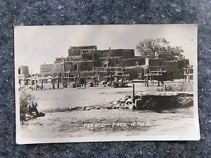 Vintage Postcard Pueblo De Taos, New Mexico Unposted - Picture 1 of 2
