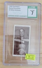 HENRY ARMSTRONG # 2**1938 Churchman Boxing Personalities CSG  7  HOF