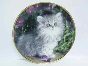 Franklin Mint Collector Plate - Purrfection! vgc (8 1/8") by Nancy Matthews - Picture 1 of 5