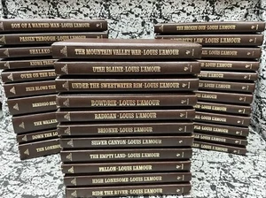 The Louis L'Amour Collection 33 Book Lot Leatherette Bantam Western Novels - Picture 1 of 7