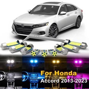 12X Interior LED Lights Map Dome Bulbs For HONDA Accord 2013- 2022 2023 4 Color - Picture 1 of 16