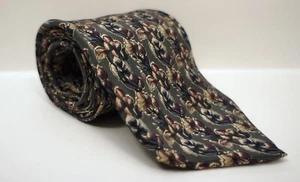 Cellini J. Riggings 1970s Wallpaper Silk Tie Necktie 56.75" x 3.75" - Picture 1 of 5