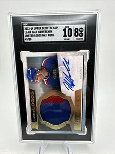 2013-14 The Cup Limited Logos Dale Hawerchuk  /50 Patch Winnipeg Auto SGC 10/8 - Picture 1 of 3