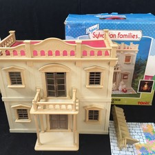 TOMY rare vintage original Sylvanian Families Country Manor House 1987 Boxed