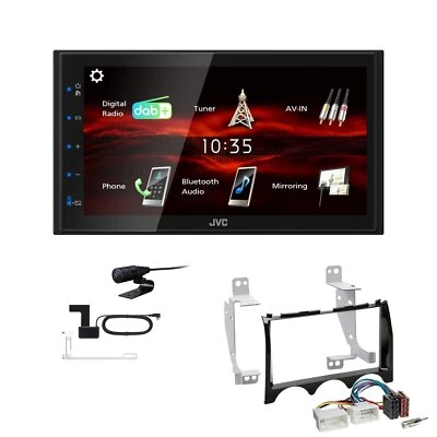 JVC KW-M180DBT 2DIN DAB+ Autoradio für Hyundai Genesis ab 2012 piano black - Bild 1 von 4