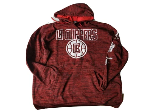 Los Angeles Clippers NBA Red Black White Hoodie Sweater Sz 2XL Cover