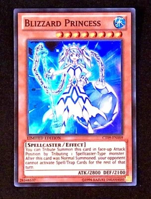 Blizzard Princess Super Rare YuGiOh 2012 Collectors Tin Spellcaster Effect  - Image 1 of 2