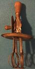 Vintage Merry Whirl Hand Mixer Egg Beater Wood Handle Pat Pending Kitchen Decor