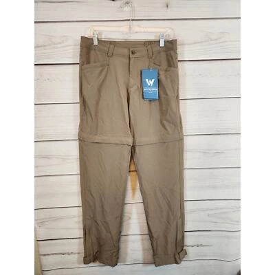 NWT White Sierra Women's Khaki Convertible Pants Comfortable High Rise Size M - Image 1 of 4