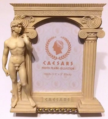 NEW - CAESARS CASINO PHOTO FRAME 3.5"X5" PICTURES WITH STATURE OF DAVID - Image 1 of 4
