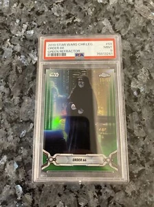 2019 Star Wars Topps Chrome Order 66 Green Refractor #68 13/50 PSA 9 MINT - Picture 1 of 2