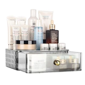 Makeup Organizer For Vanity Large Countertop Organizer with Stackable Drawers... - Picture 1 of 8