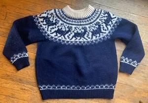 DALE OF NORWAY Vintage Wolle Hirsch Strick Ski Pullover Größe 54 Brustumfang 43 - Bild 1 von 7