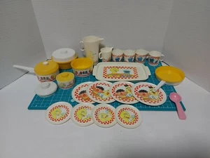 Vintage Chilton Globe Inc and FP Muppets Sesame Street Play Dishes - 24 Items - Picture 1 of 10