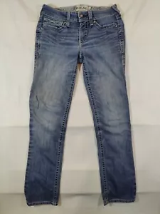 Ariat Jeans Damen 29L Straight Leg Medium Wash Lowrise Denim Stretch Blau - Bild 1 von 11