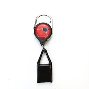Portable lighter case easy pull New England Patriots to retractable keychain NFL - Picture 1 of 2