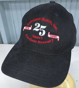 Anheuser Busch Fairfield Brewery 25 Years Strapback Baseball Cap Hat Budweiser - Picture 1 of 4