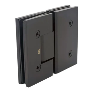 CV1E180, 180 Degree Glass-to-Glass Shower Door Hinge for 3/8", 1/2" glass - Picture 1 of 35