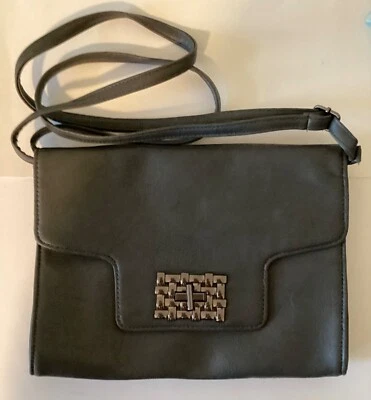 Bandolera/bolso de hombro/bolsa Rampage Twist Lock gris carbón correa ajustable Foto 1 de 4