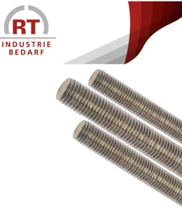 Edelstahl Gewindestange V2A A2 M4 M5 M6 M8 M10 M12 M16 M20 M24 DIN 975 976 - Bild 1 von 2