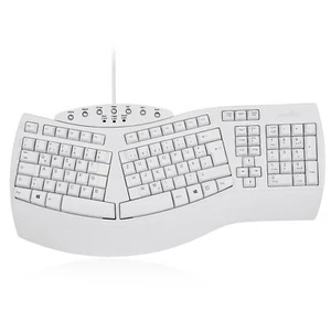Perixx PERIBOARD-512 DE, Ergonomische USB-Tastatur, weiß - Bild 1 von 2