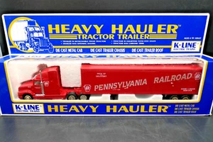 O K-Line Die Cast Heavy Hauler Tractor Trailer Pennsylvania Railroad PRR - New - Picture 1 of 7