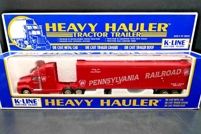 O K-Line Die Cast Heavy Hauler Tractor Trailer Pennsylvania Railroad PRR - New - Image 1 of 4