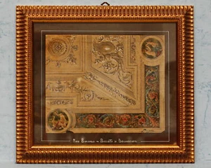 BORGHESI Nino Acquerello "Bozzetto di Decorazione" anni '40 48x42,5 con cornice - Bild 1 von 1