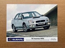 2005 MY Subaru Impreza WRX Saloon Press Photograph