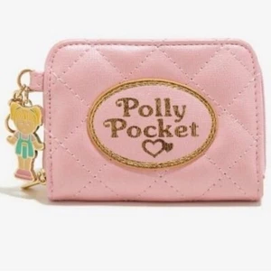 Polly Pocket Geldbörse Kleingeld / Münzbörse Tasche Rosa mit Polly Pocket Anhänger Retro 9 - Bild 1 von 8