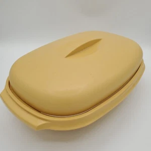 Vintage Tupperware 1273-2 Mikrowellenschüssel Dampfgarer MCM Ernte Gold 4-teiliges Set - Bild 1 von 7