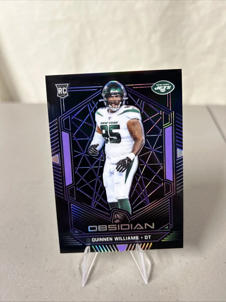 2019 Panini Obsidian Rookie Quinnen Williams 199 Electric Etch Purple /75 READ - Image 1 of 4