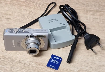 Canon IXUS 85 IS | 10.0MP Digitalkamera | Silber - Bild 1 von 4