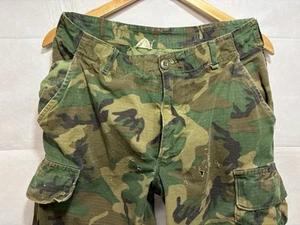 Trousers Man’s Pants Hot Ripstop Poplin Combat Cargo Vintage US Army Shrapnel - Picture 1 of 15
