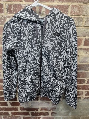 The North Face Women's Hoodie Sweatshirt Full Zip Black White Small - Image 1 of 4