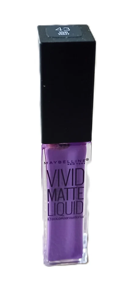 Maybelline New York Vivid Matte Liquid Lippenstift 43 Vivid Violet 8 ml-  NEU - Bild 1 von 1