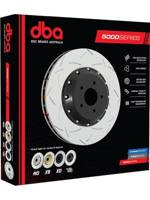 DBA 5000 T3 Slotted Disc Brake Rotor (Single) Black 355mm (DBA52604BLKS) - Image 1 of 4