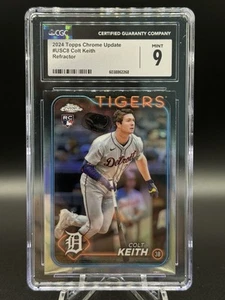 2024 Topps Chrome Update Series - Colt Keith #USC8 Refractor (RC) CGC 9 - Picture 1 of 2